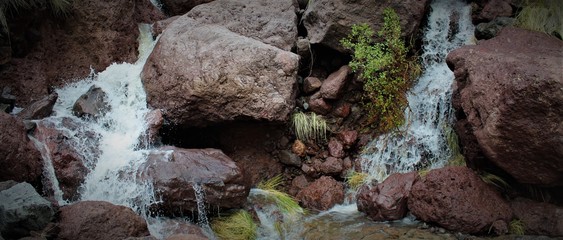 water flowing in the nature