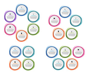 Collection infographics. Design elements. Infographics for business presentations or information banner.