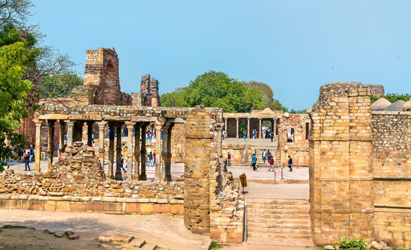 Alauddin Khilji Tomb and Madrasa at the Qutb Complex in Delhi, India