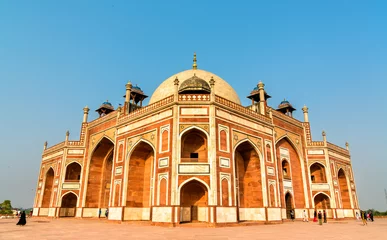 Kissenbezug Humayuns Grab, ein UNESCO-Weltkulturerbe in Delhi, Indien © Leonid Andronov
