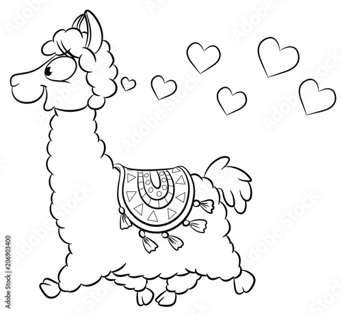 &quot;Niedliches Lama VektorIllustration&quot; Stockfotos und