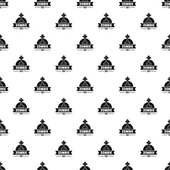Zombie dark pattern vector seamless repeat for any web design