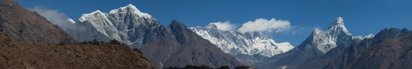 Papier Peint Lavable Lhotse Everest Lhotse PumoRi AmaDablam Himalaje treking