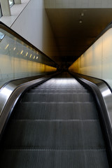 A flight of escalator