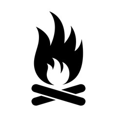 Fire icon. Vector illustration