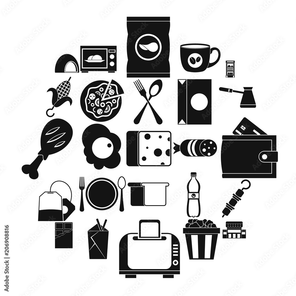 Poster dining icons set. simple set of 25 dining vector icons for web isolated on white background