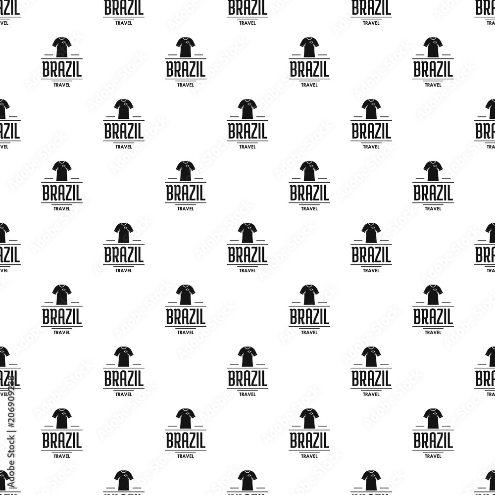 Poster brazil team pattern vector seamless repeat for any web design