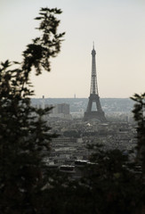 View over Paris in the morning hours