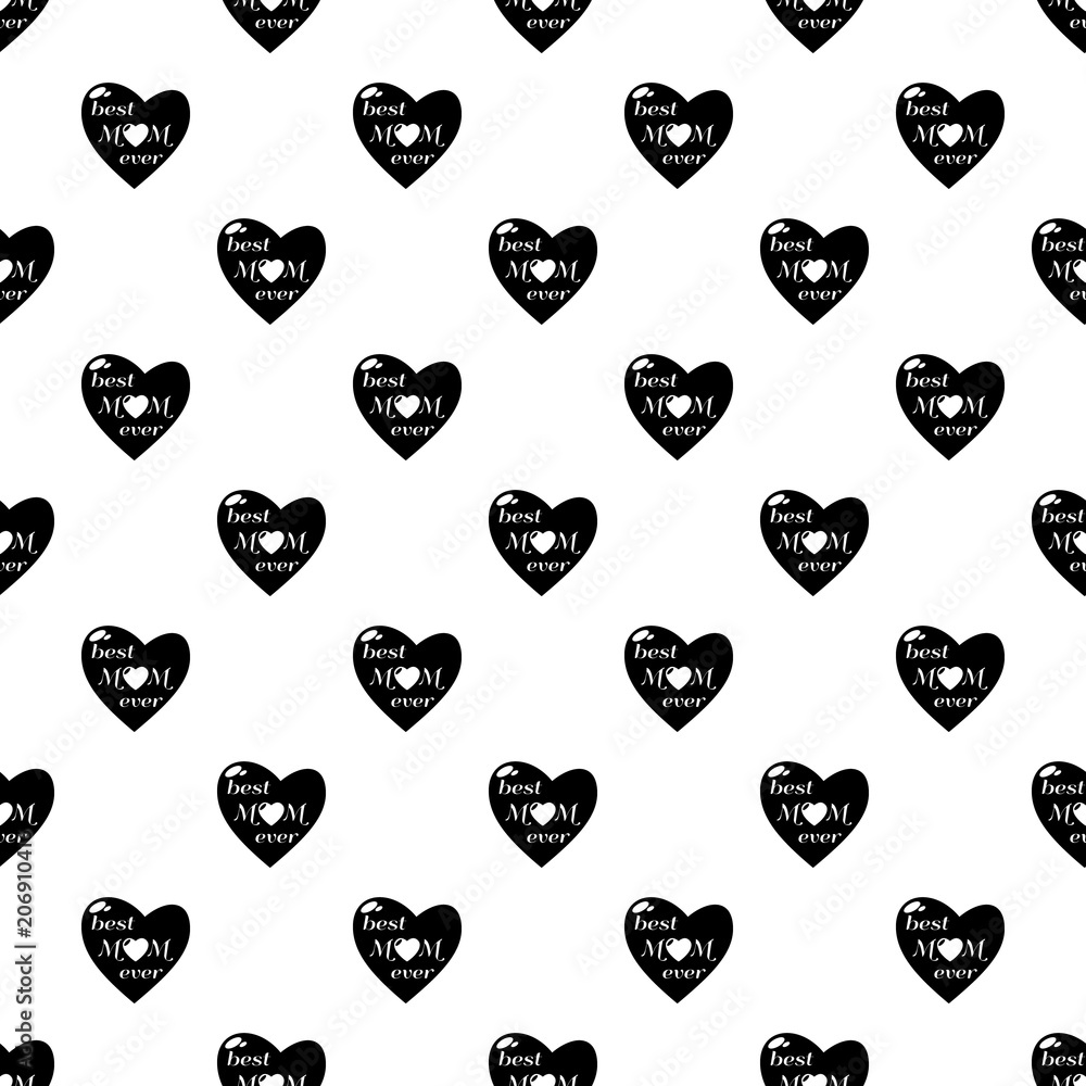 Aufkleber best mother pattern vector seamless repeating for any web design