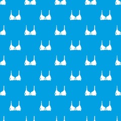 Brassiere pattern vector seamless blue repeat for any use