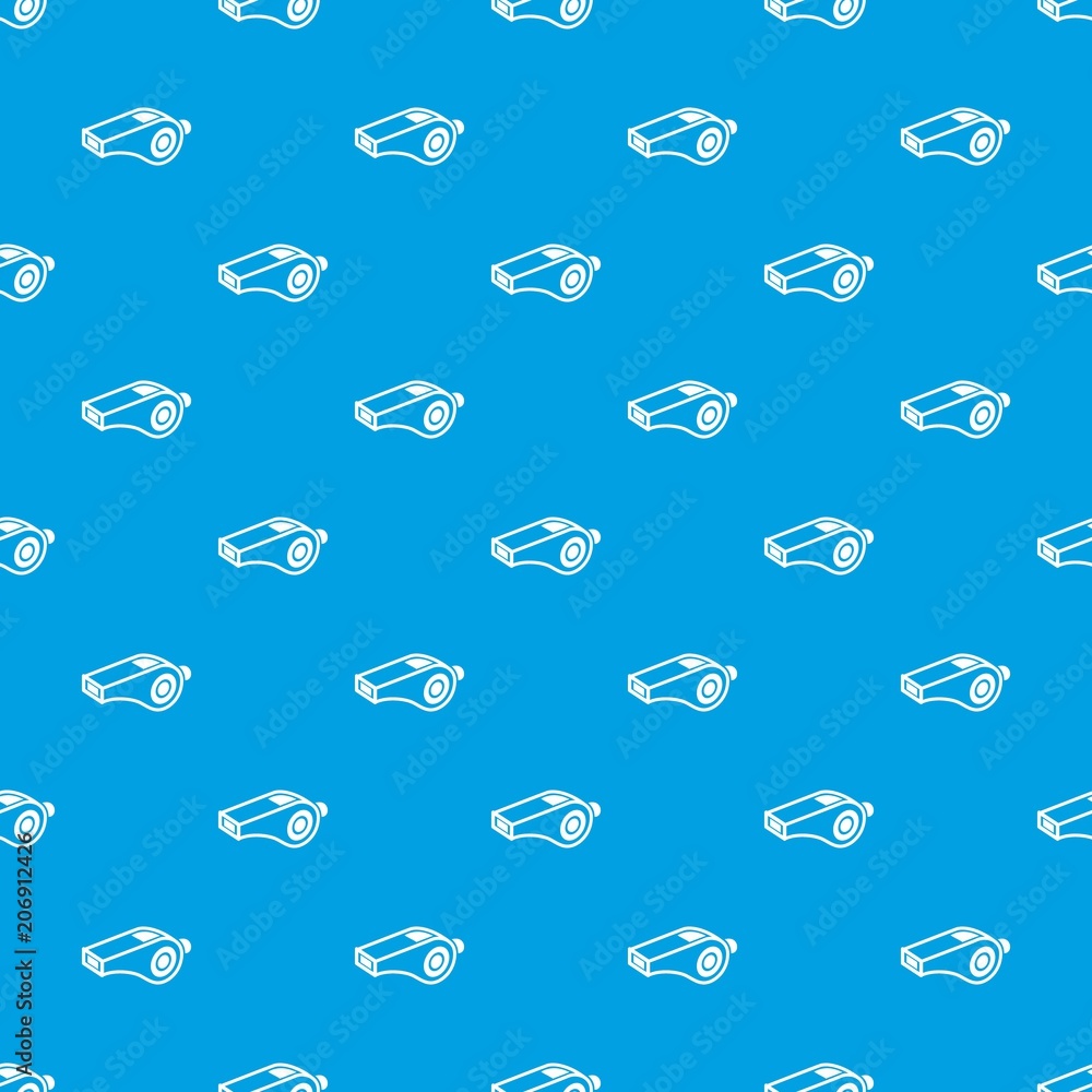 Poster whistle pattern vector seamless blue repeat for any use