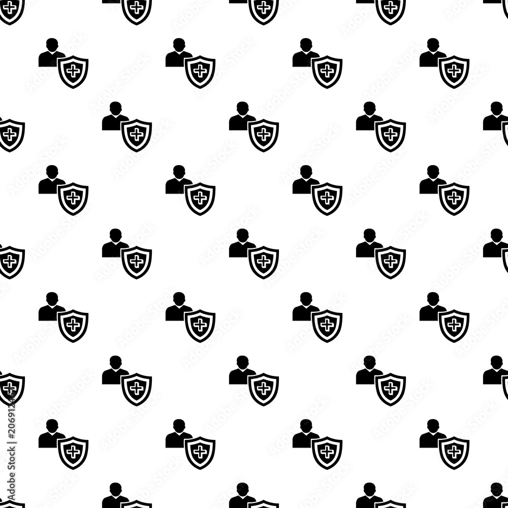 Poster patient protection pattern vector seamless repeating for any web design