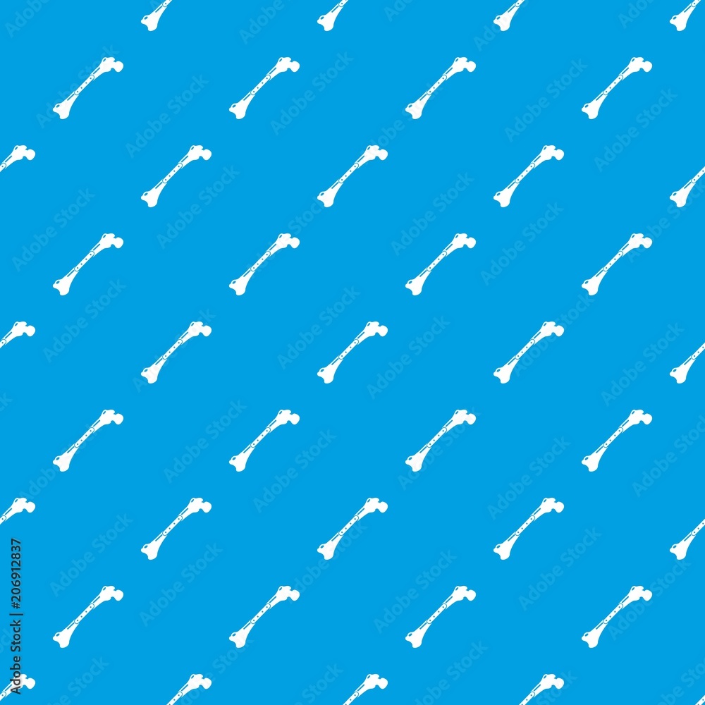 Poster broken bone pattern vector seamless blue repeat for any use