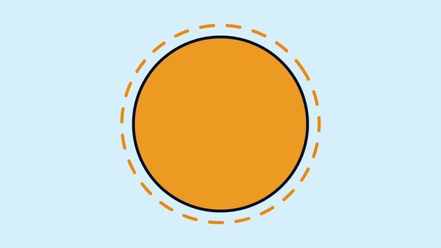 Shapes geometric circle abstract motion transforming place for logo