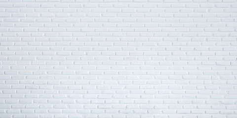Pattern of white brick wall for background and textured, White wall background