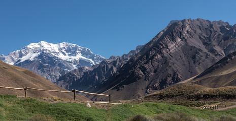 Adventure in the Andes mountains