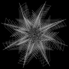 Geometric set stars and flowers for gifts and holidays pattern vector EPS10