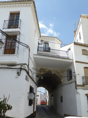 Fototapeta na wymiar Setenil de las Bodegas, pueblo blanco de la provincia de Cádiz, Andalucía (España)