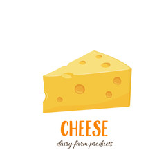 Cheese vector icon