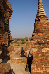 Brick stupas and temple decoration