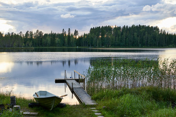 Summer landscape in Finland