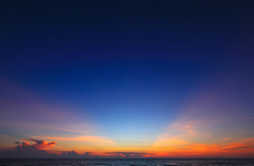 Beautiful sky on twilight time for background