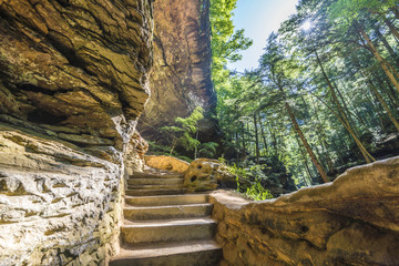 Old mans cave Hocking hill ohio