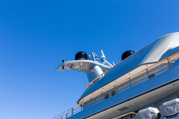 Fototapeta na wymiar Upper Decks of Yacht
