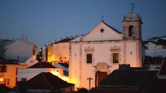 Odivelas, Portugal. Beautiful evening view. District of Lisbon.