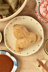 Chinese tradition food - steamed rice dumpling
