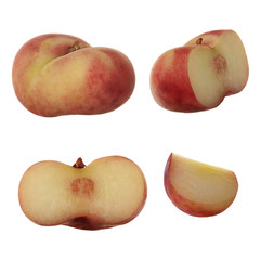 peach isolated on white