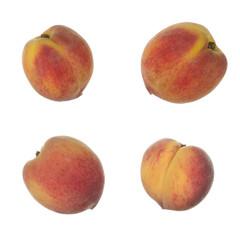 peach isolated on white