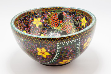 colourful, resin bowl from Lombok, Indonesia