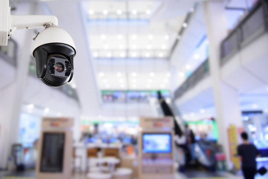 Security CCTV Camera Or Surveillance System In Office Building Shopping Mall