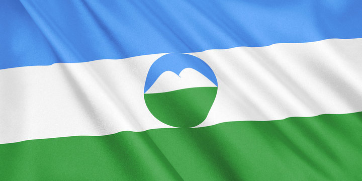 Kabardino balkaria flag Royalty Free Vector Image