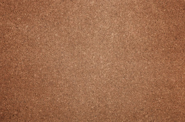 Close up brown cork board texture