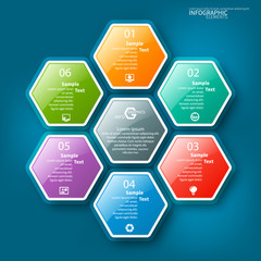 Abstract 3D Paper Infographics