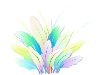 feather for festival artwork