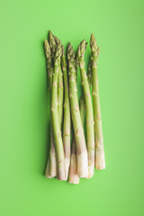 Fresh green asparagus.