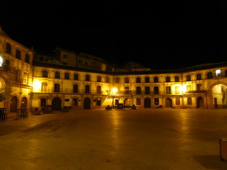 Fototapeta na wymiar Plaza de Archidona, pueblo de Málaga, en la comunidad autónoma de Andalucía (España)