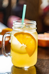 summer lemonade in bar