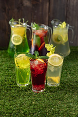 summer lemonade with fruits