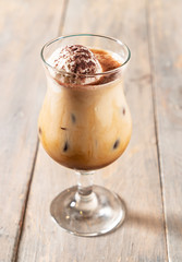frappe with ice cream