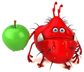 Fun germ - 3D Illustration