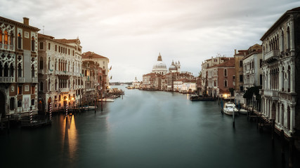 Obraz na płótnie Canvas Venice Italy and Basilica Santa Maria della Salute