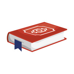 sacred book religious icon vector illustration design