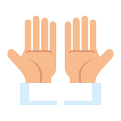 hands human isolated icon vector illustration design