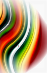 Rainbow color waves, vector blurred abstract background