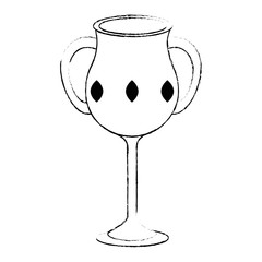 sacred chalice cup icon vector illustration design