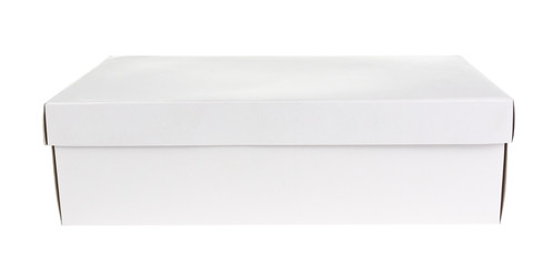 Blank box on white background